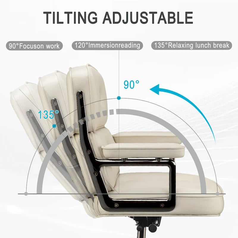 Chaise de bureau ergonomique mi-dos avec soutien lombaire