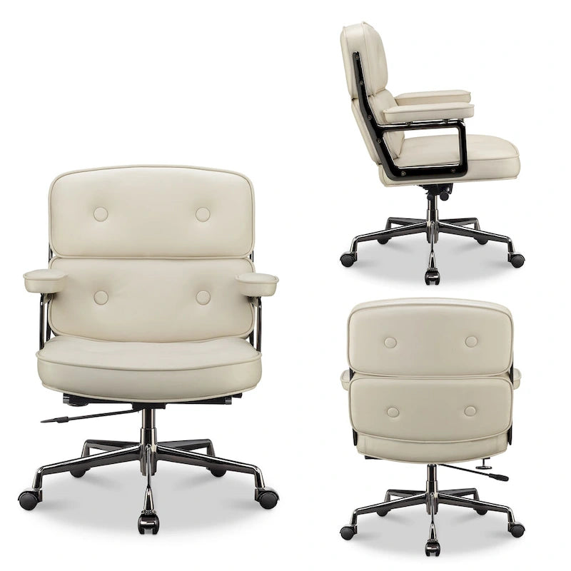 Chaise de bureau ergonomique mi-dos avec soutien lombaire