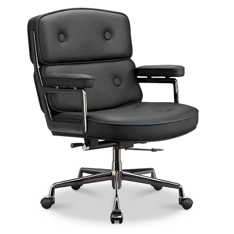 Chaise de bureau ergonomique mi-dos avec soutien lombaire