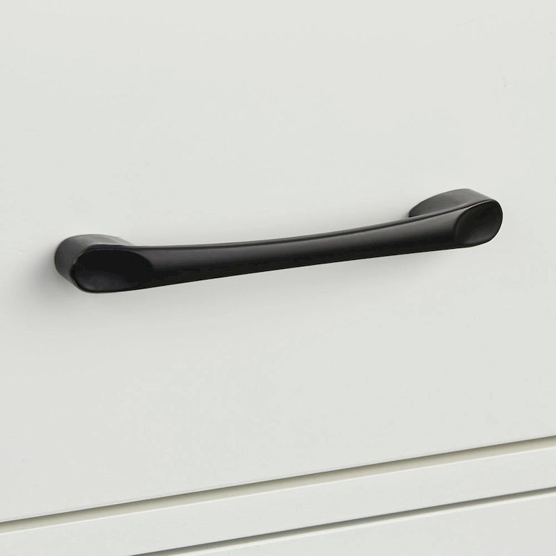 Meuble de salle de bain à 3 tiroirs et étagère ouverte Dalton, blanc/gris anthracite