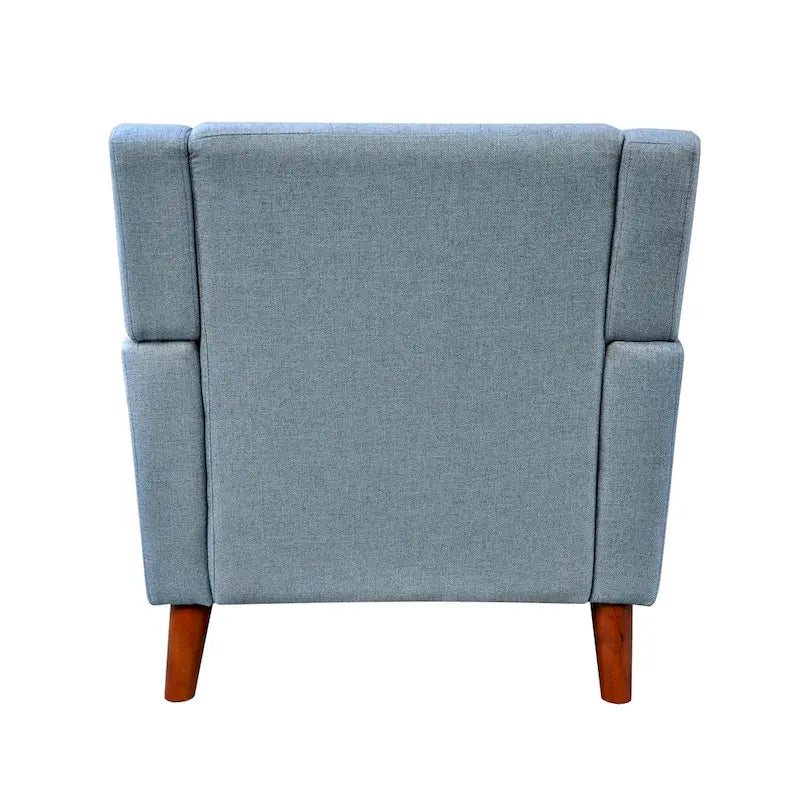 Fauteuil rembourré à dossier capitonné