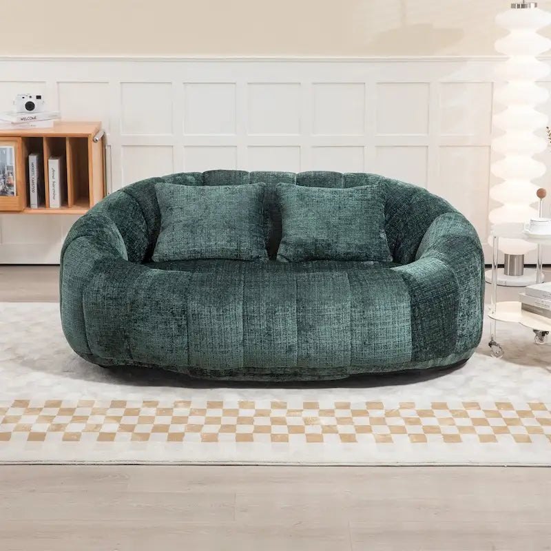 Pouf en mousse déchiquetée