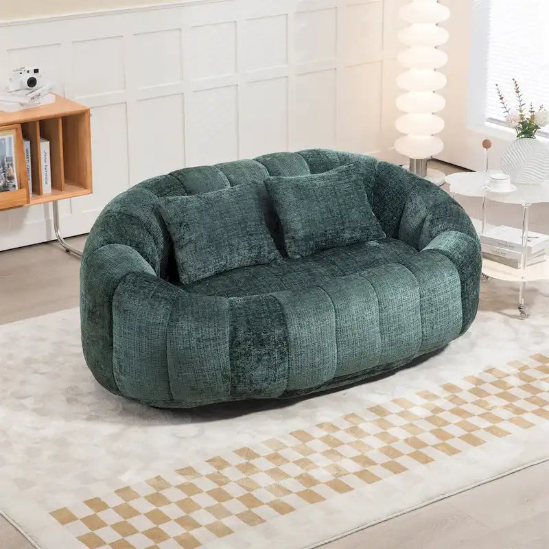 Pouf en mousse déchiquetée
