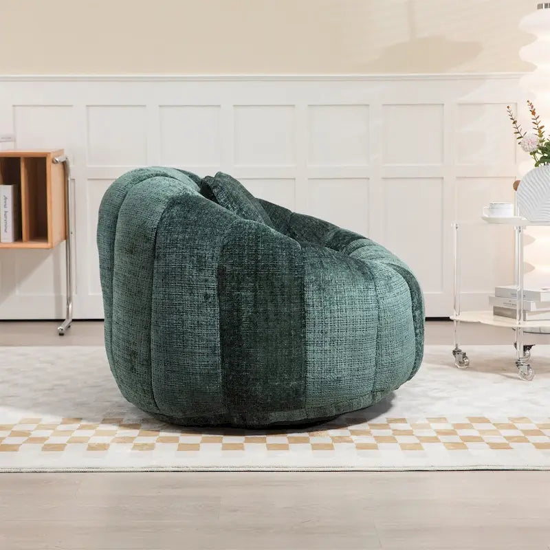 Pouf en mousse déchiquetée