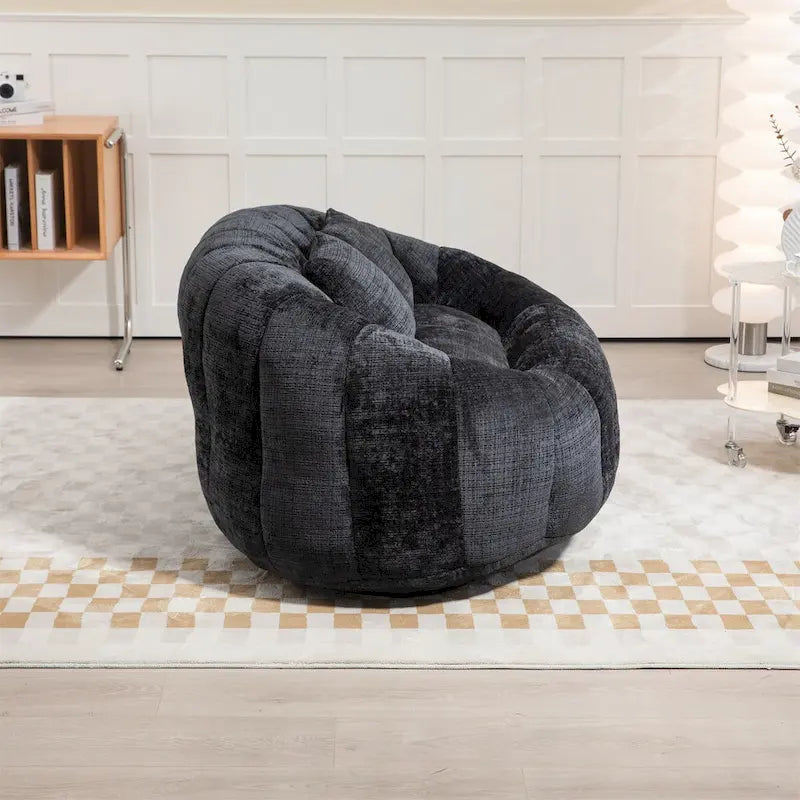 Pouf en mousse déchiquetée