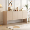 Buffet 4 portes en MDF avec étagères réglables (Crème Abricot)